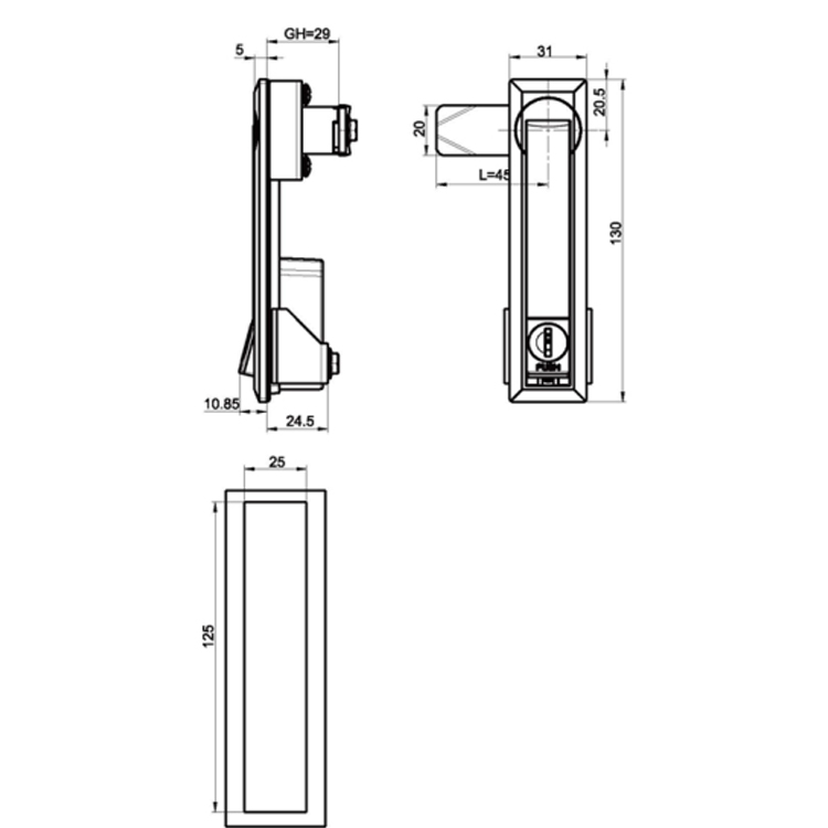 กดเพื่อเปิด Rocker Lock-A7141