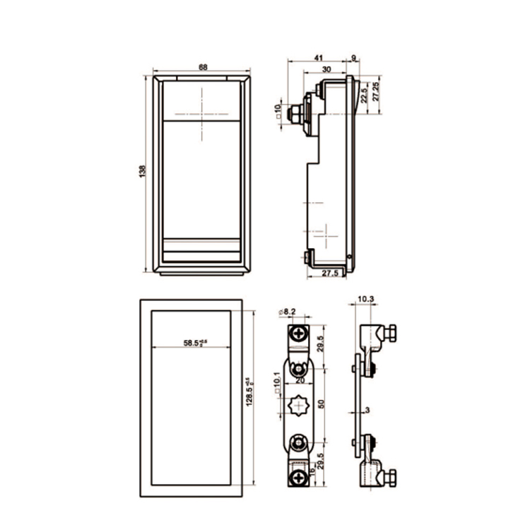 กล่องเปลี่ยนประเภทแม่กุญแจ Lock-A7801-1