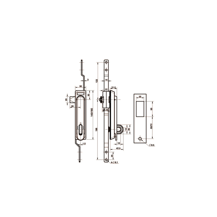 ยกข้อเหวี่ยง Lock-A8021