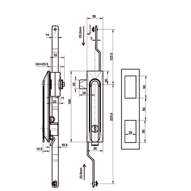 ยกข้อเหวี่ยง Lock-A8071