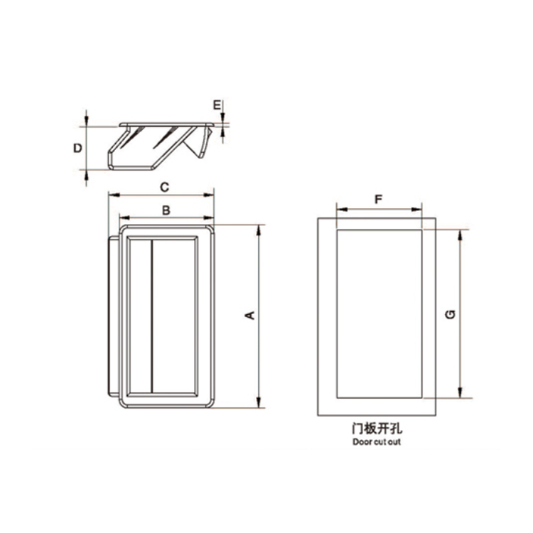 ที่จับหัวเข็มขัดแบบฝัง-E5302-4